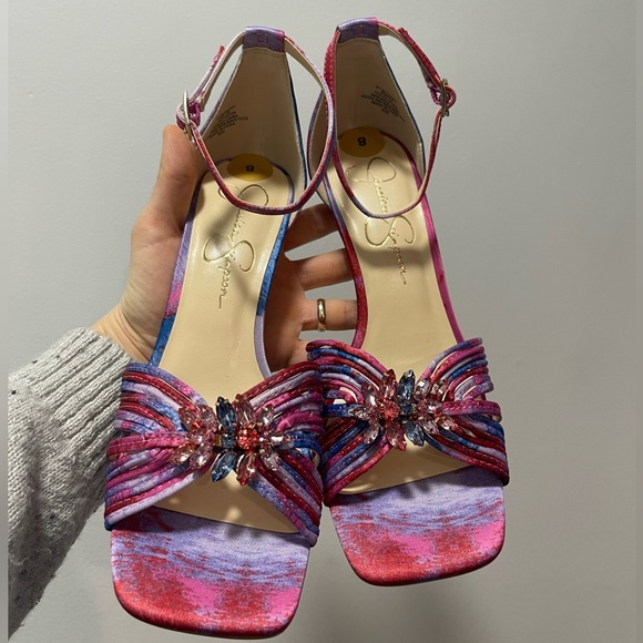 Jessica Simpson Pink and Blue Women's Heels - Picture 11 of 15